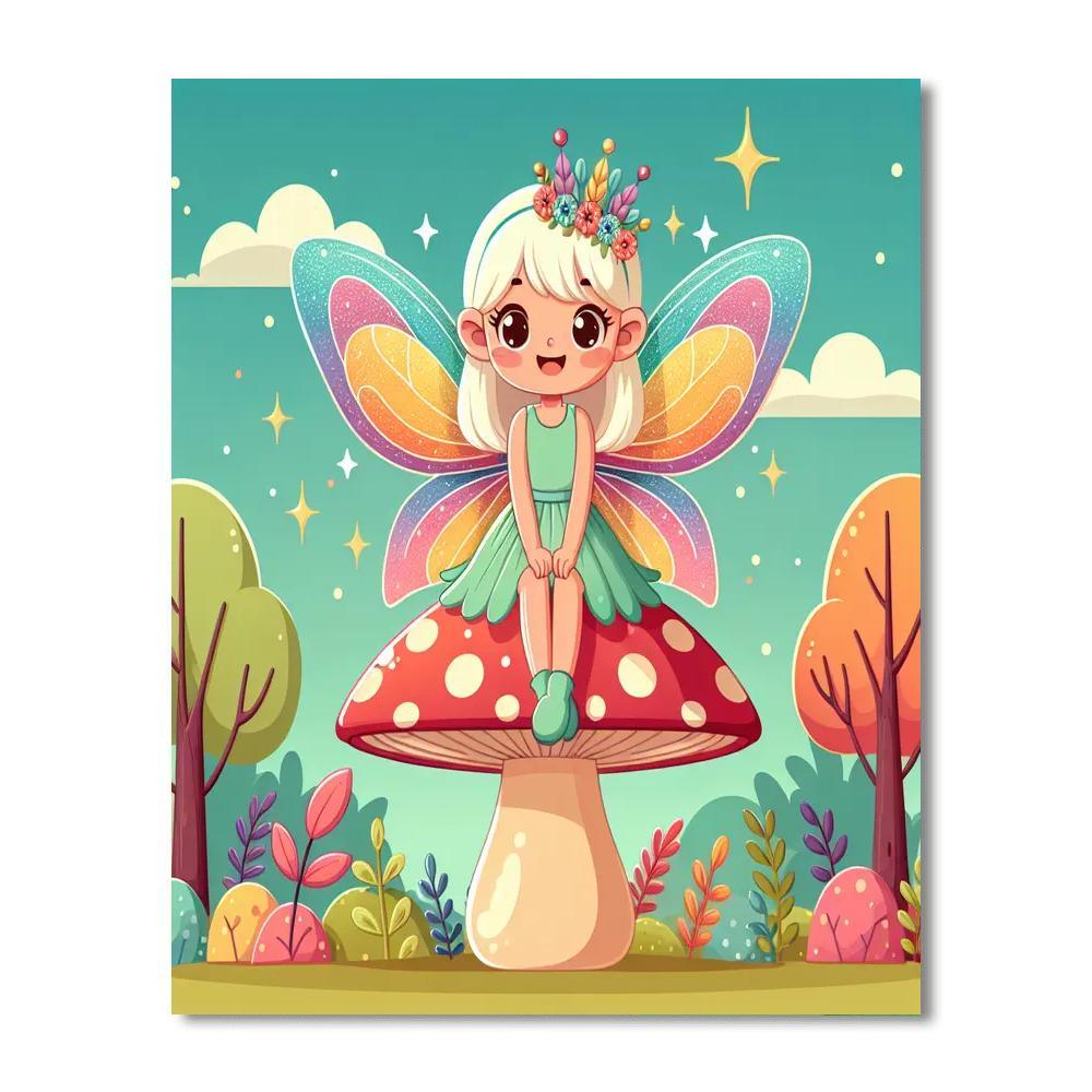Playful Fairy Paint By Numbers Art
