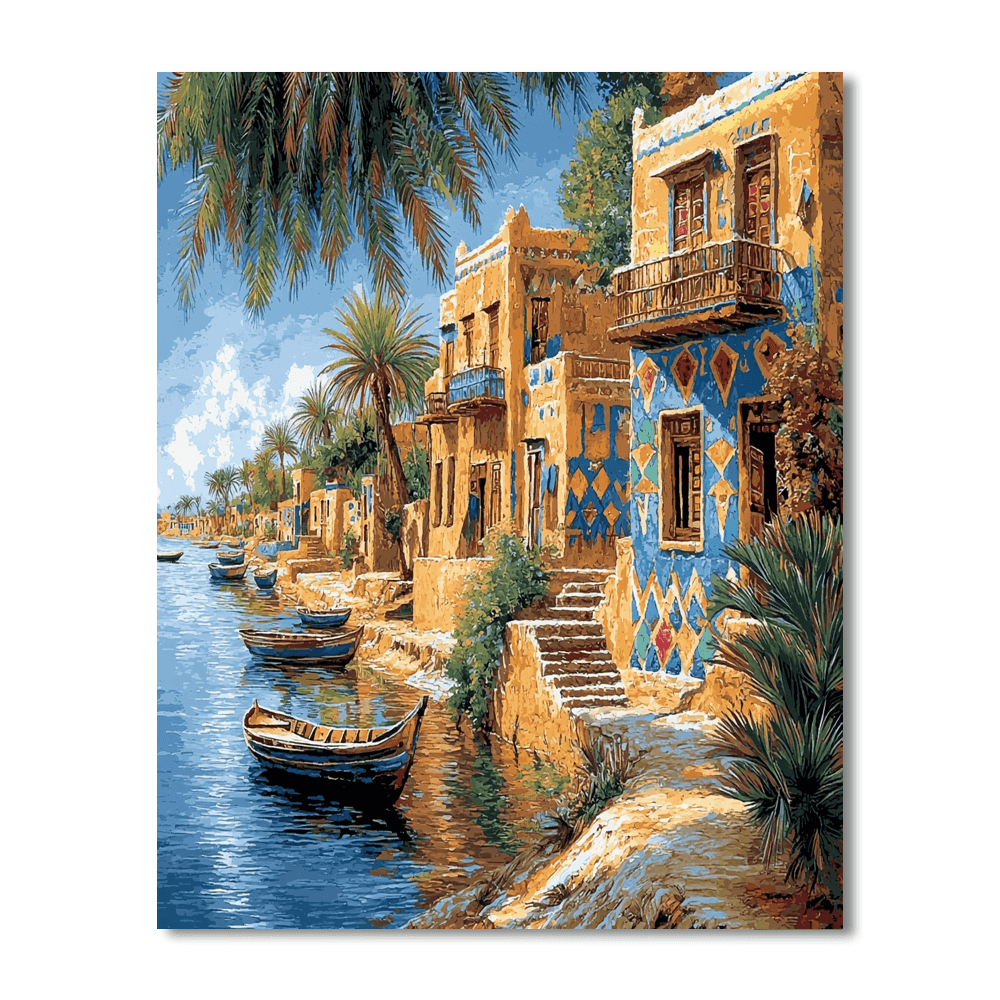 Nubian Village - Aswan Paint By Numbers