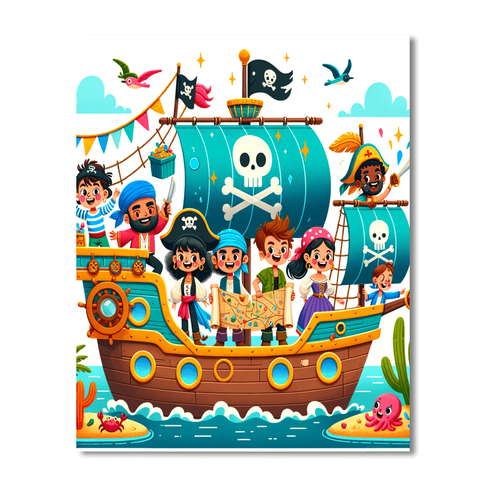 Daring Pirate Adventure Paint By Numbers Kits