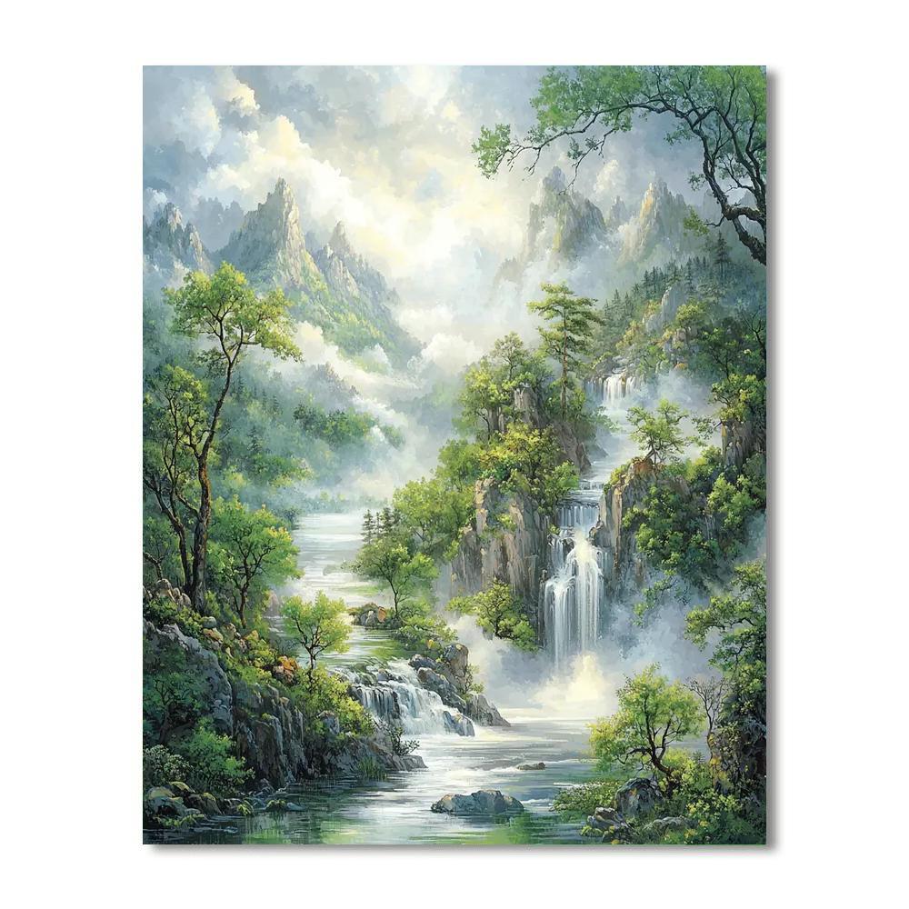 Zhao Mengfu Inspired Threads Of Connection  Paint By Color