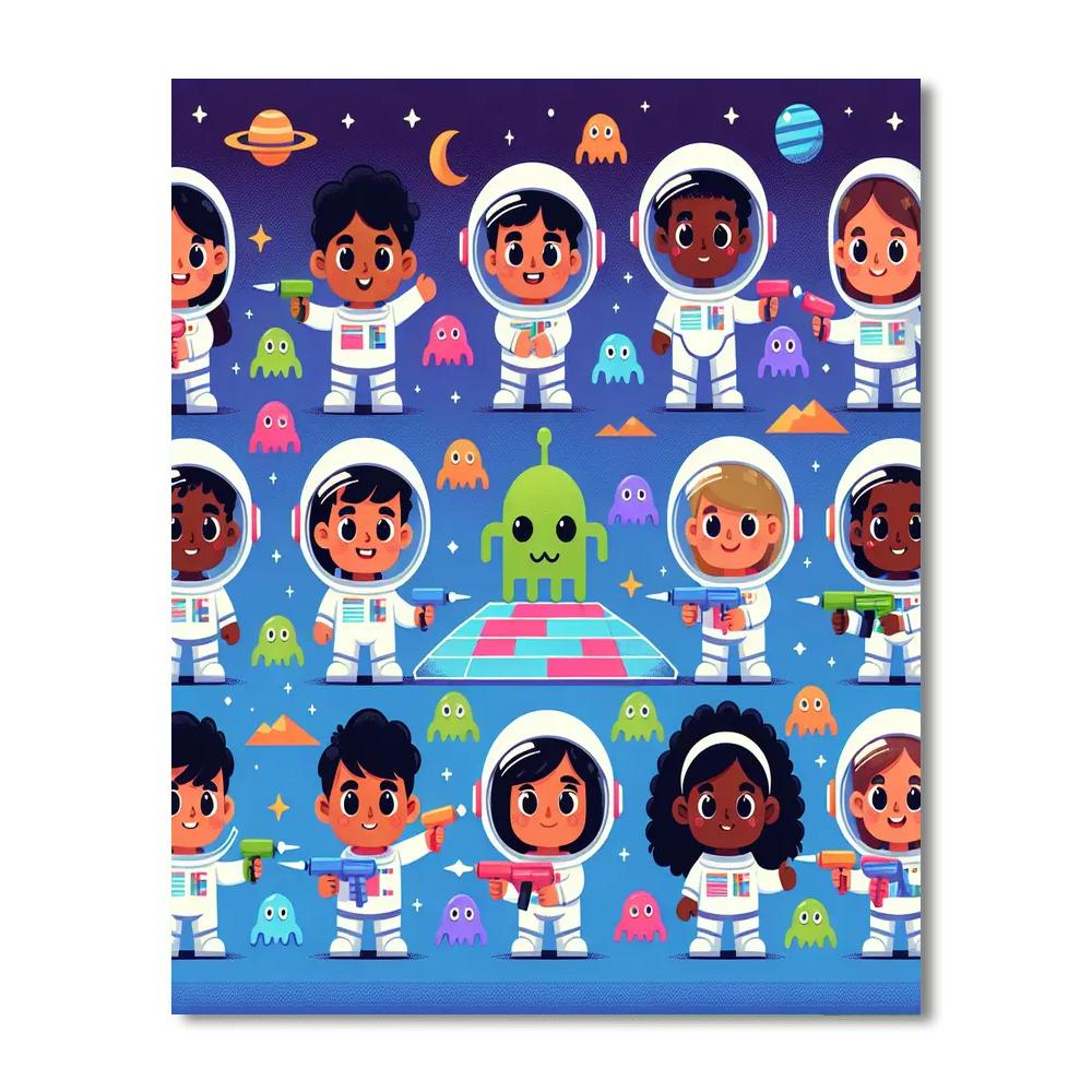 Space Invaders Quest Paint By Numbers