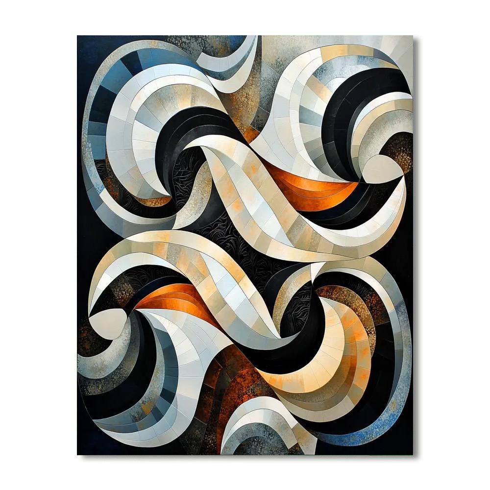 M.C. Escher Inspired Perceptual Dance  Number Painting