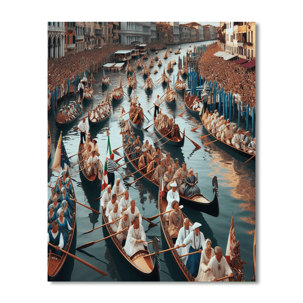 The Venetian Regata Storica Number Painting