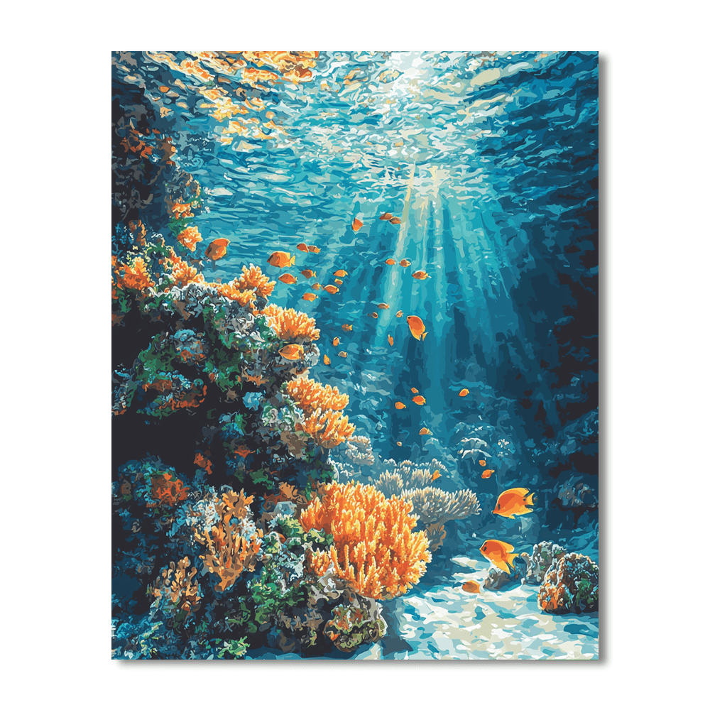 The Great Barrier Reef Number Painting