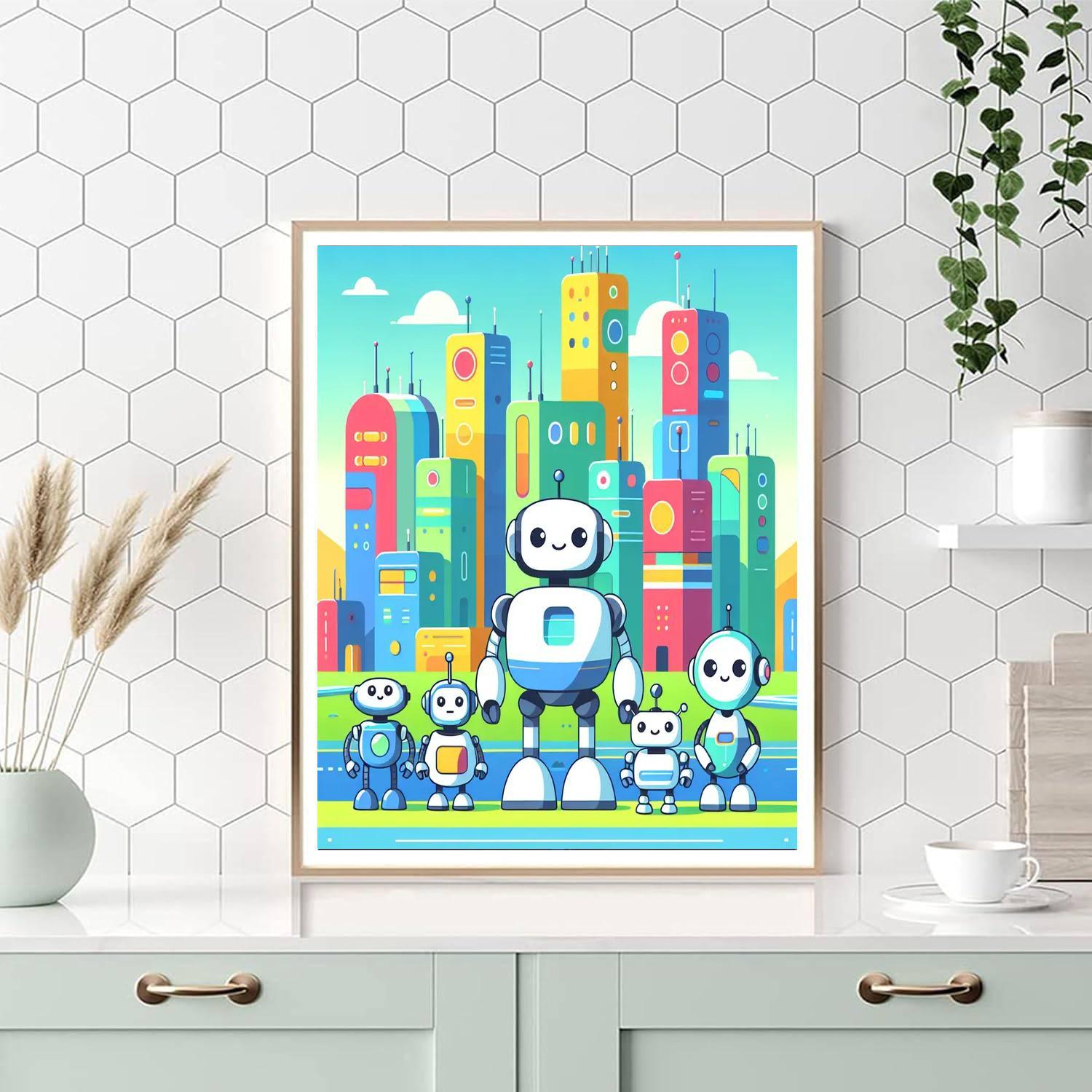 Robotic Adventure Quest Paint By Number