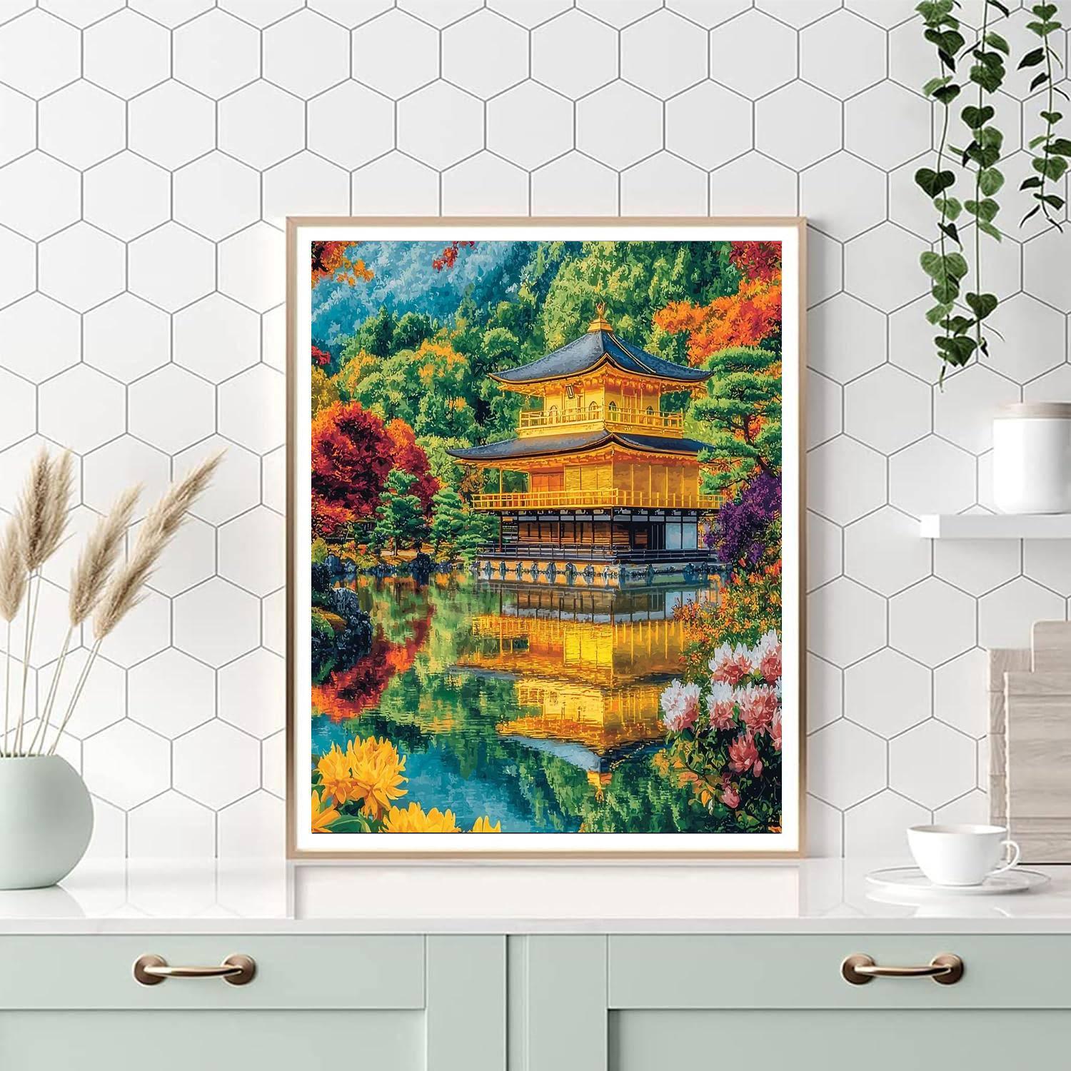 Kinkaku-ji - Kyoto Paint By Number