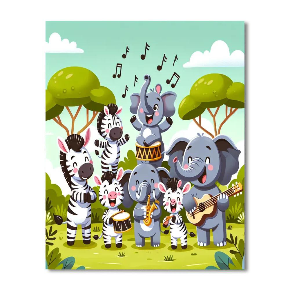 Savannah Symphony Number Painting