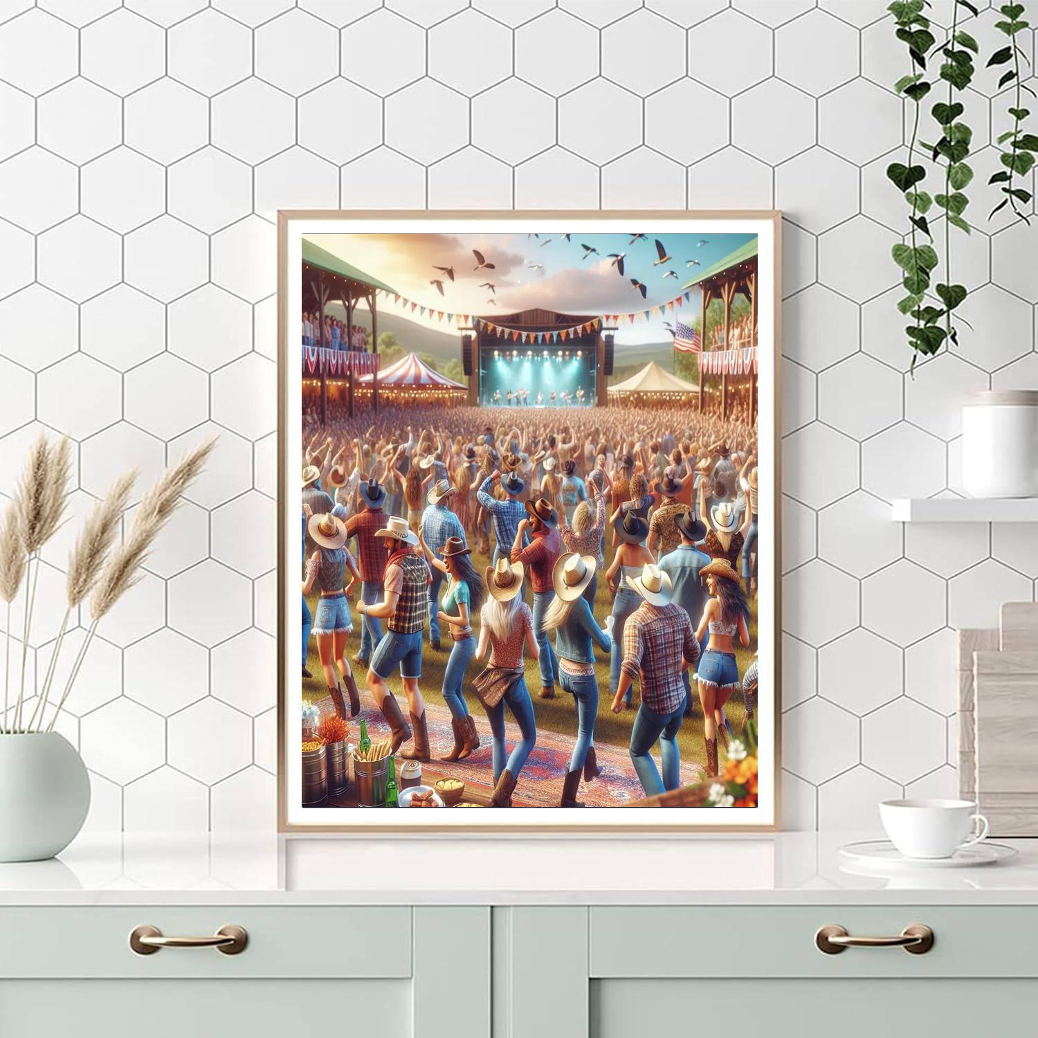 Omagh Country Music Festival - Northern Ireland Number Painting