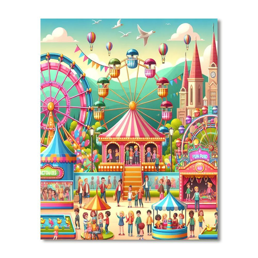 Lively Carnival Fun Paint By Numbers Kits