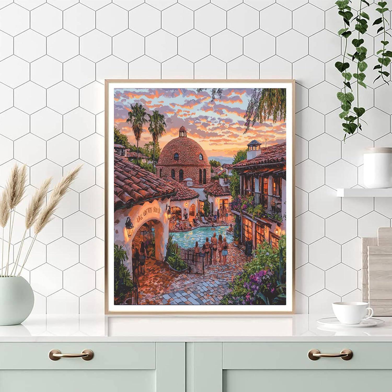 Tbilisi Sulphur Baths Painting Number Kit