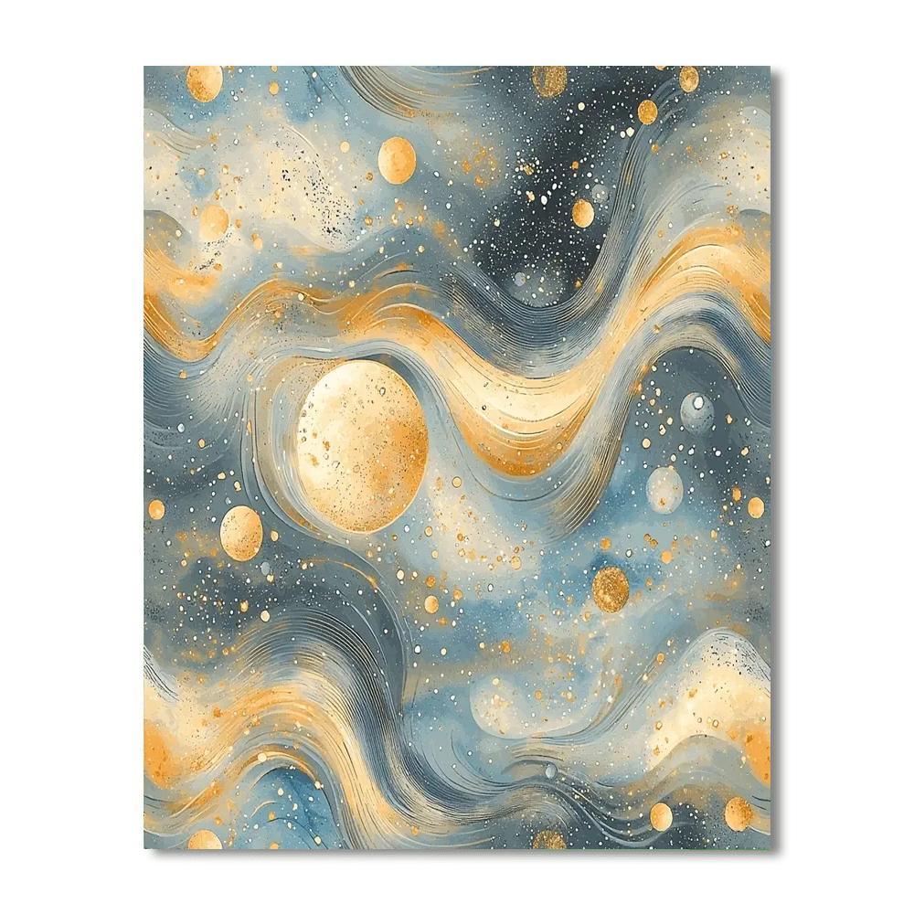 Leonardo Da Vinci Inspired Celestial Echoes  Paint By Number