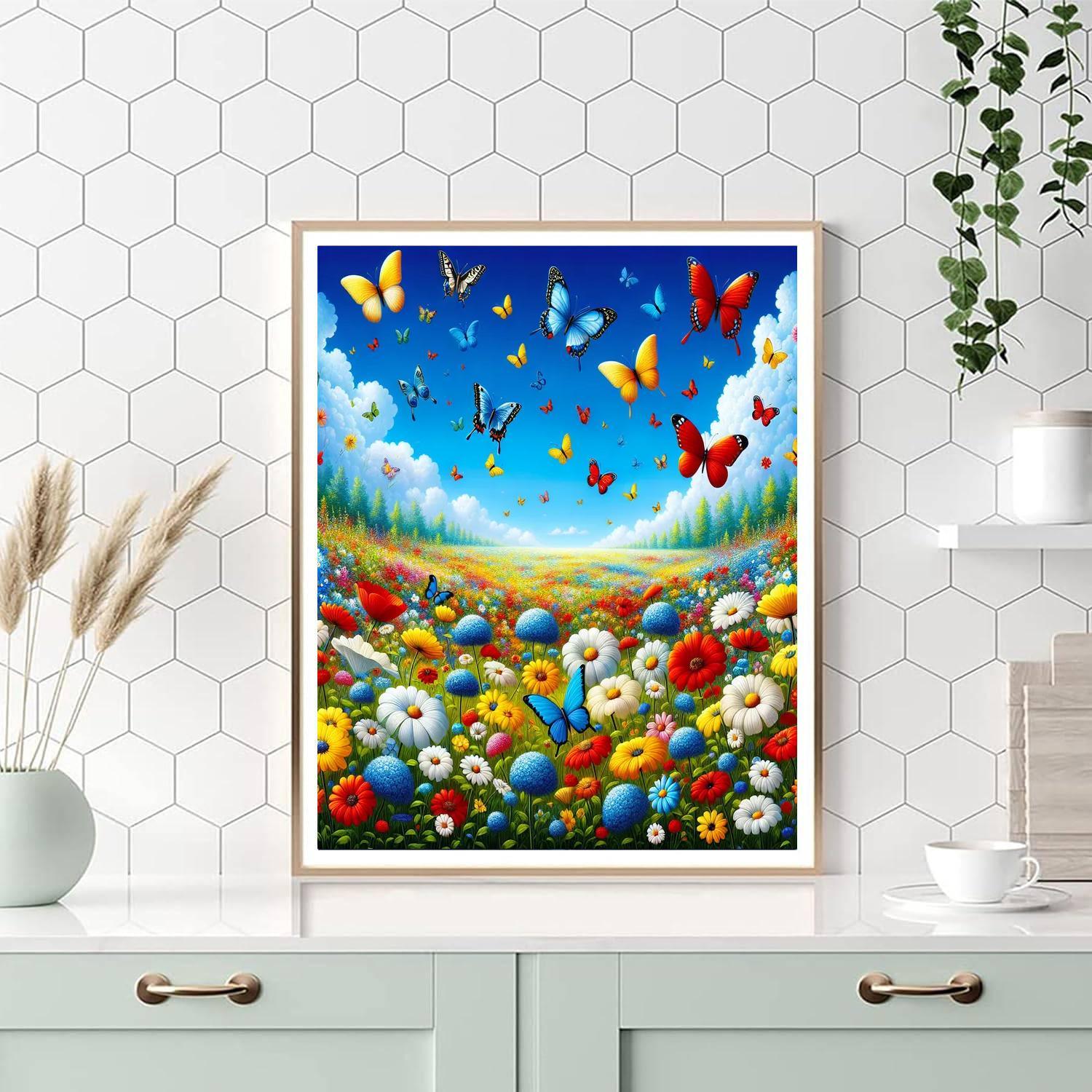 Charming Summer Meadow DIY Paint By Numbers