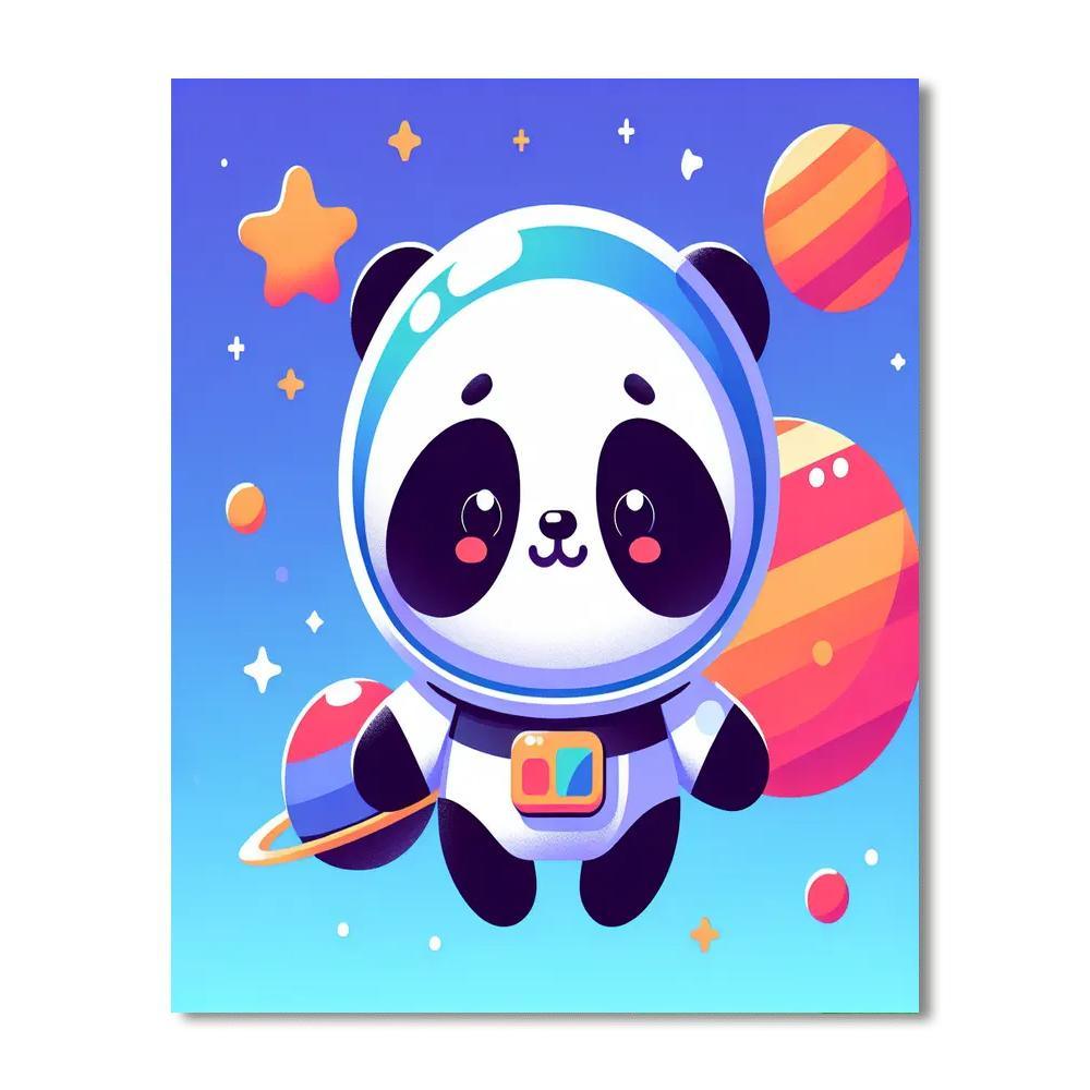 Intergalactic Panda Mission Numbered Painting Kits