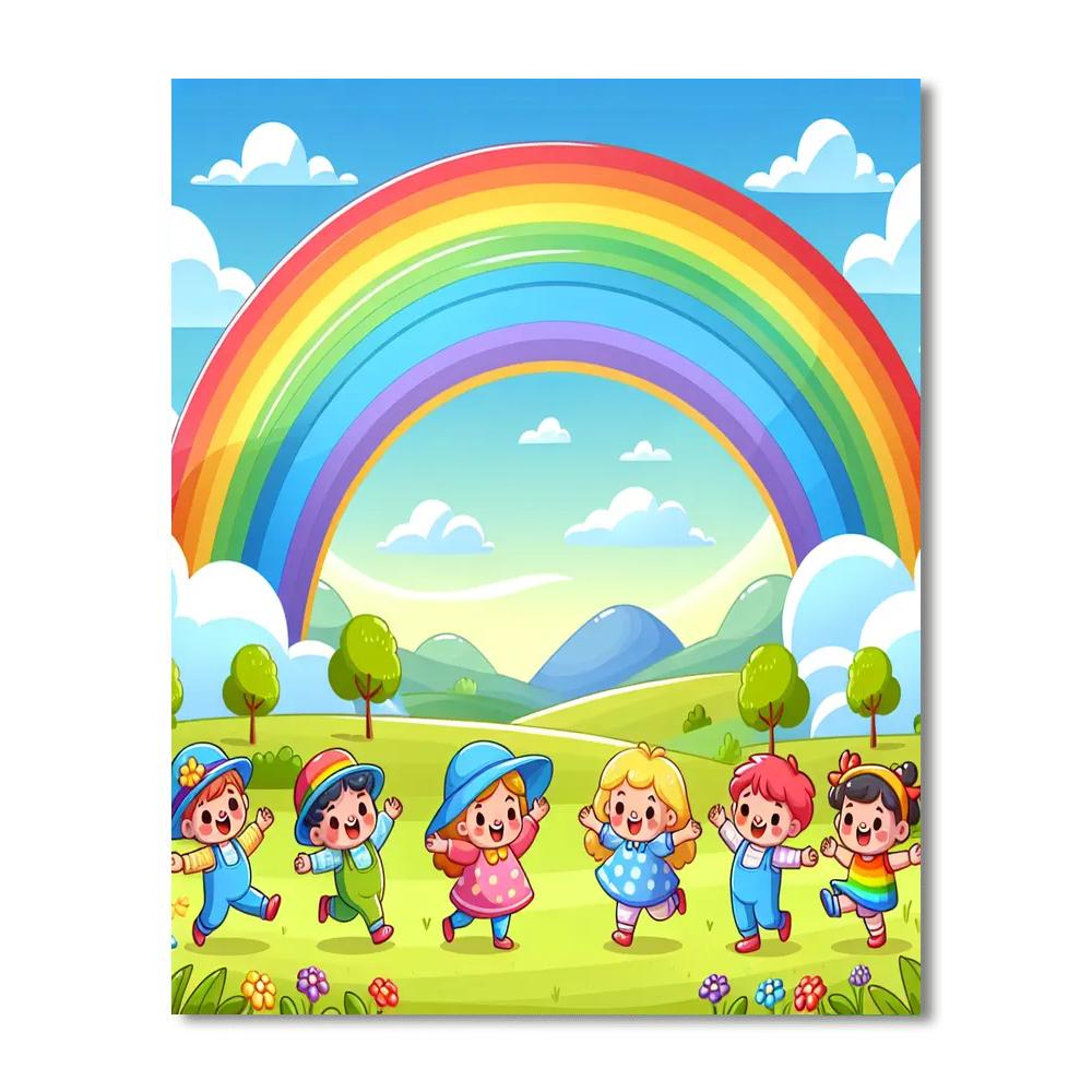 Rainbow Exploration Journey Number Painting