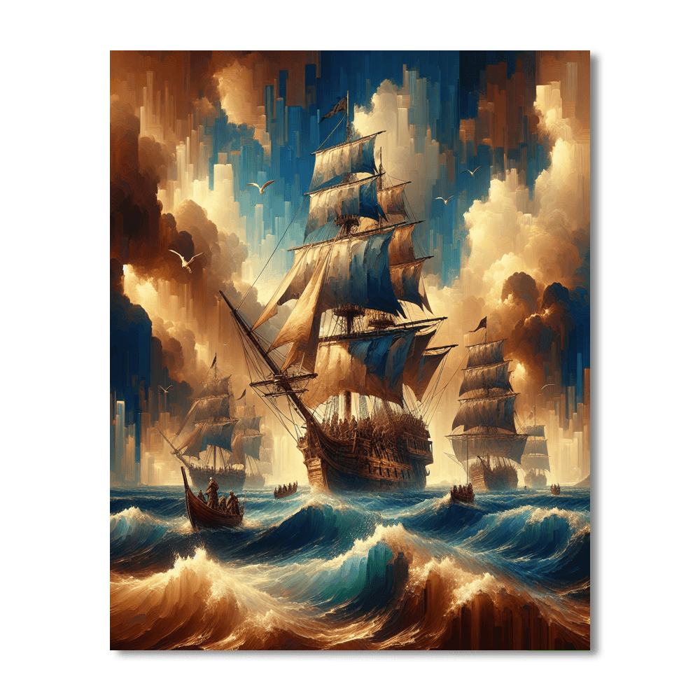 Adventurous Pirate Treasure Painting By Numbers Kit