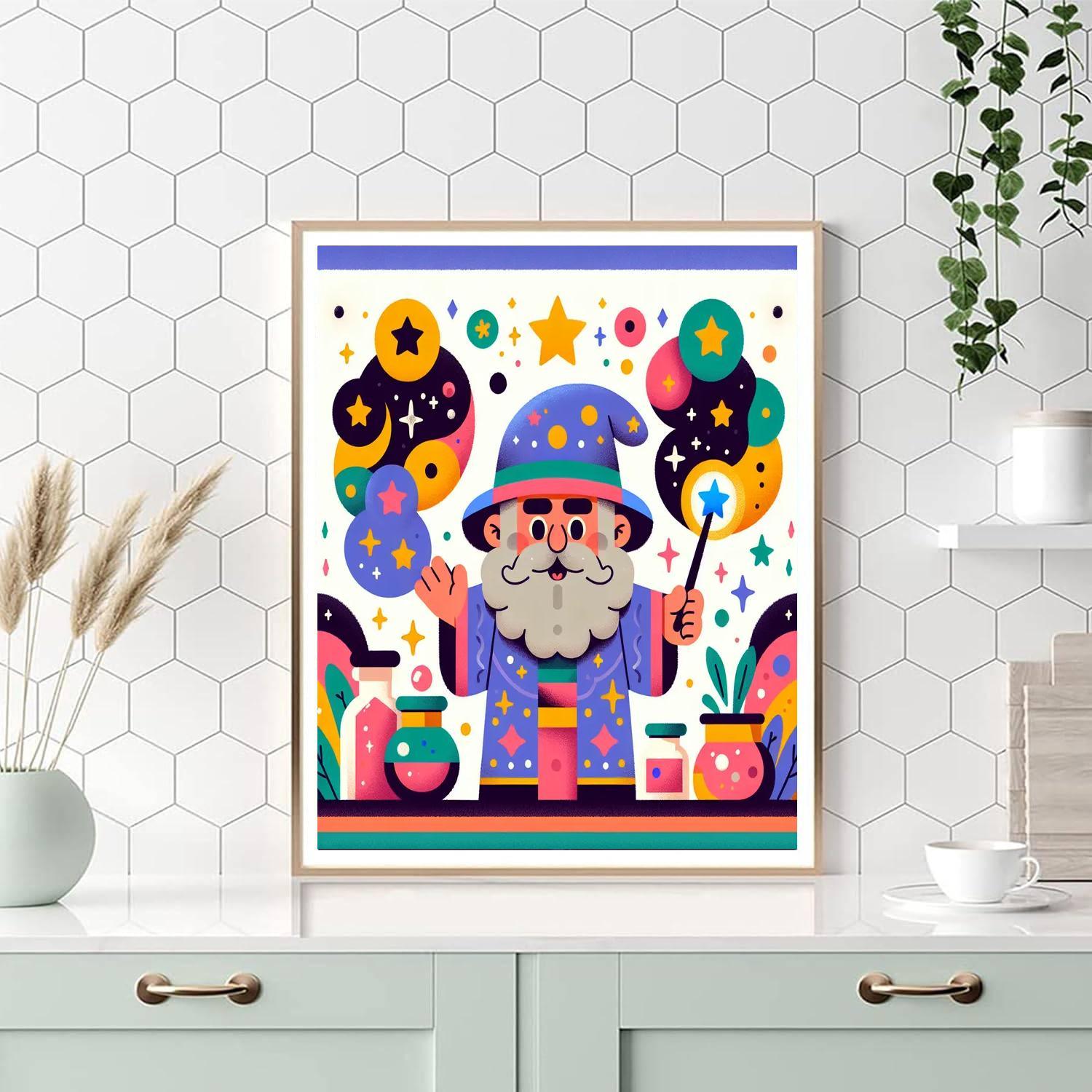 Magic Wizards Painting By Numbers Kit