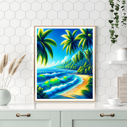 Tropical Tranquility Numbered Painting Kits
