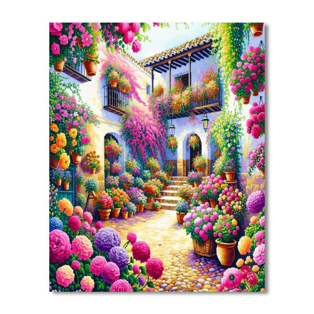Fiesta De Los Patios - Córdoba, Spain Paint By Color