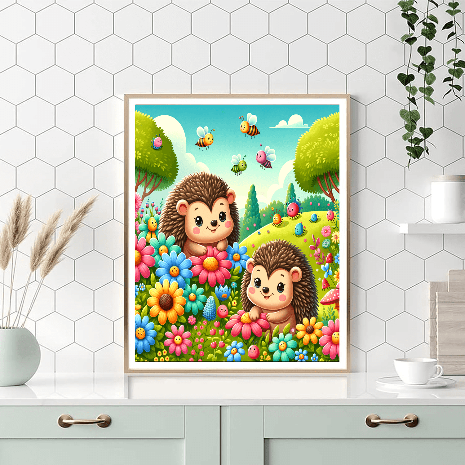 Happy Hedgehog Adventures Number Painting