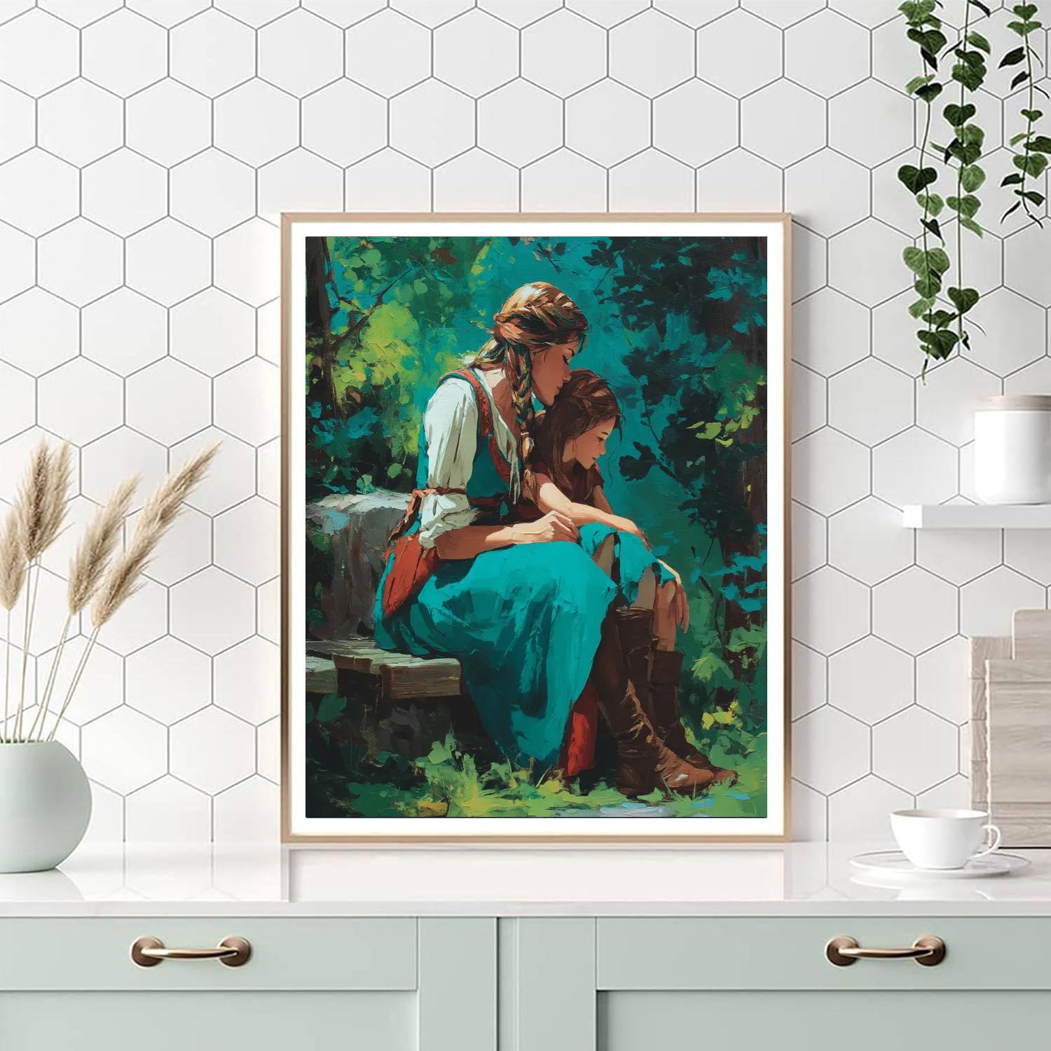 Mom's Comforting Presence Painting Number Kit