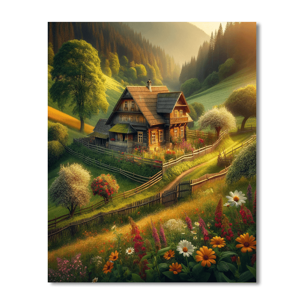 Charming Rustic Farmhouse Numbered Painting Kits
