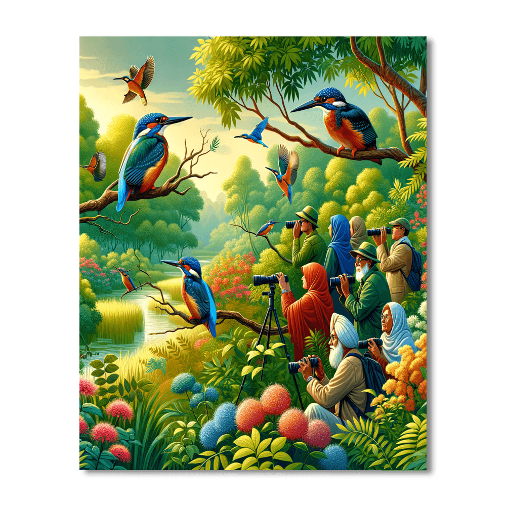Kingfisher Festival - India Numbered Painting Kits