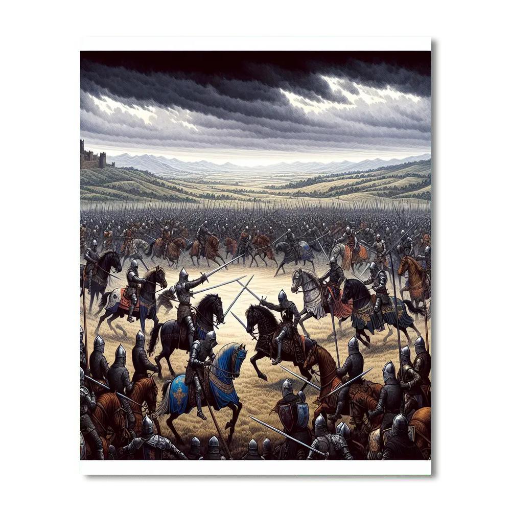 Medieval Battle Epic Paint By Number