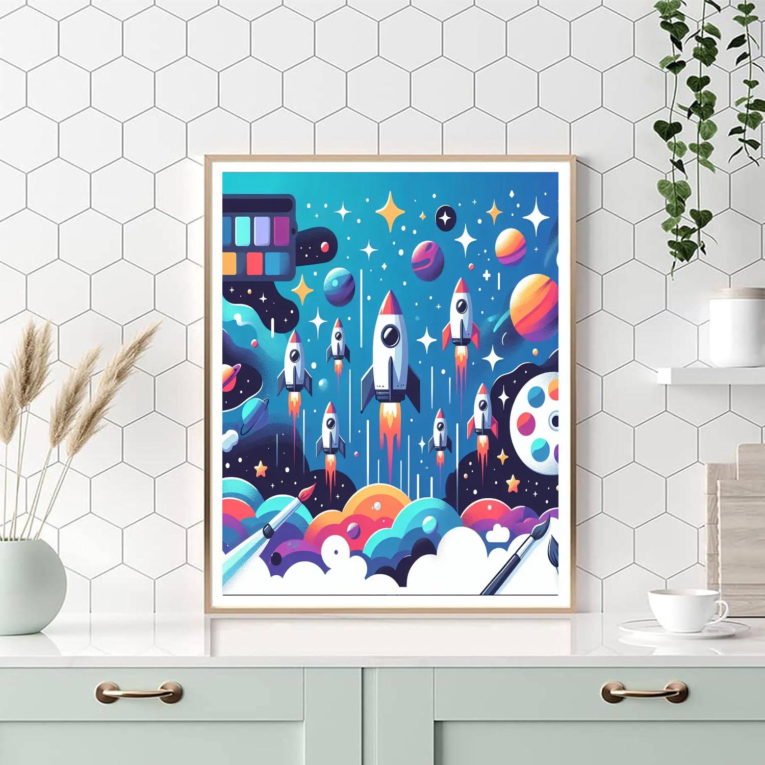 Astro Adventure Numbered Painting Kits