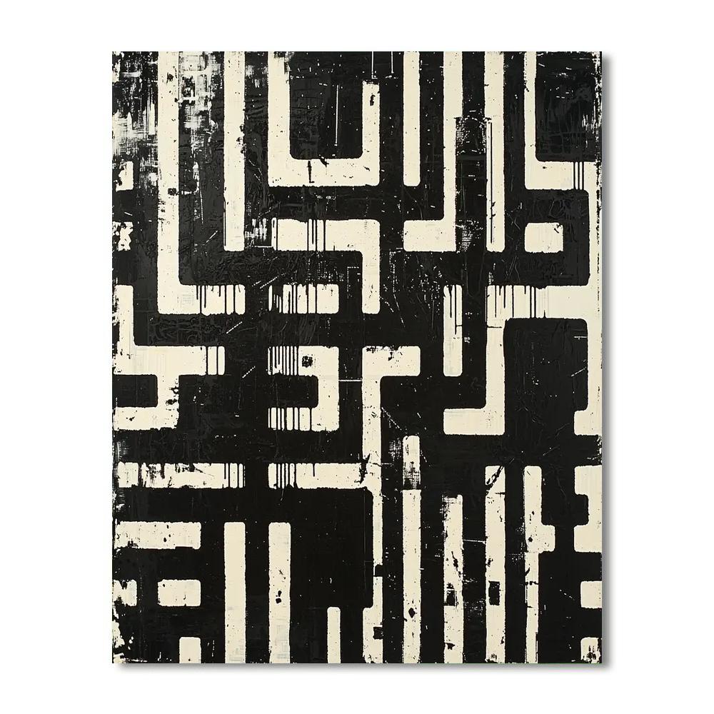 Banksy Inspired Disconnected Reality  DIY Paint By Numbers