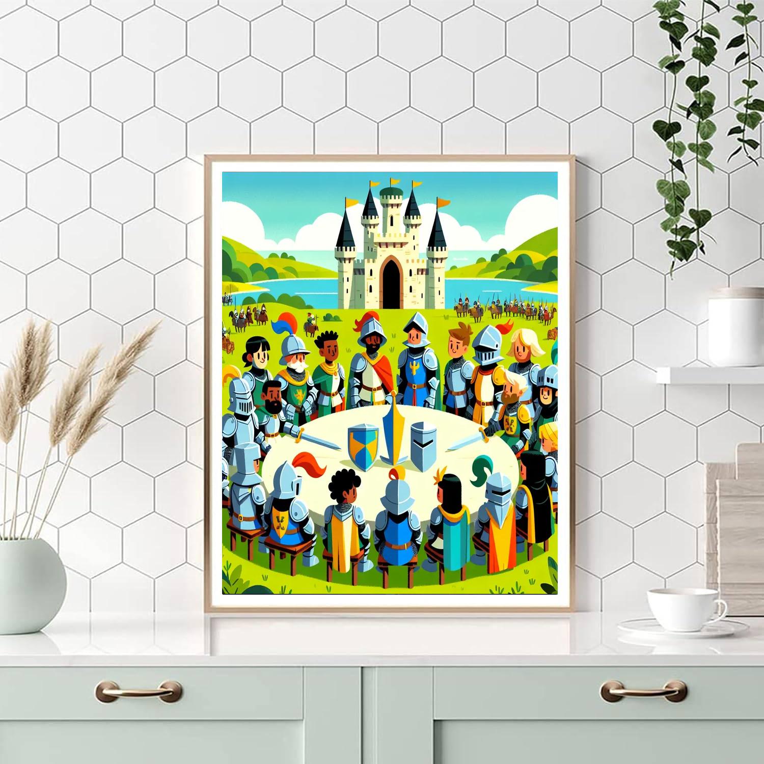 Knights Of The Round DIY Paint By Numbers