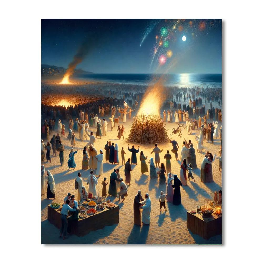 Sant Joan Festival - Barcelona Paint By Numbers