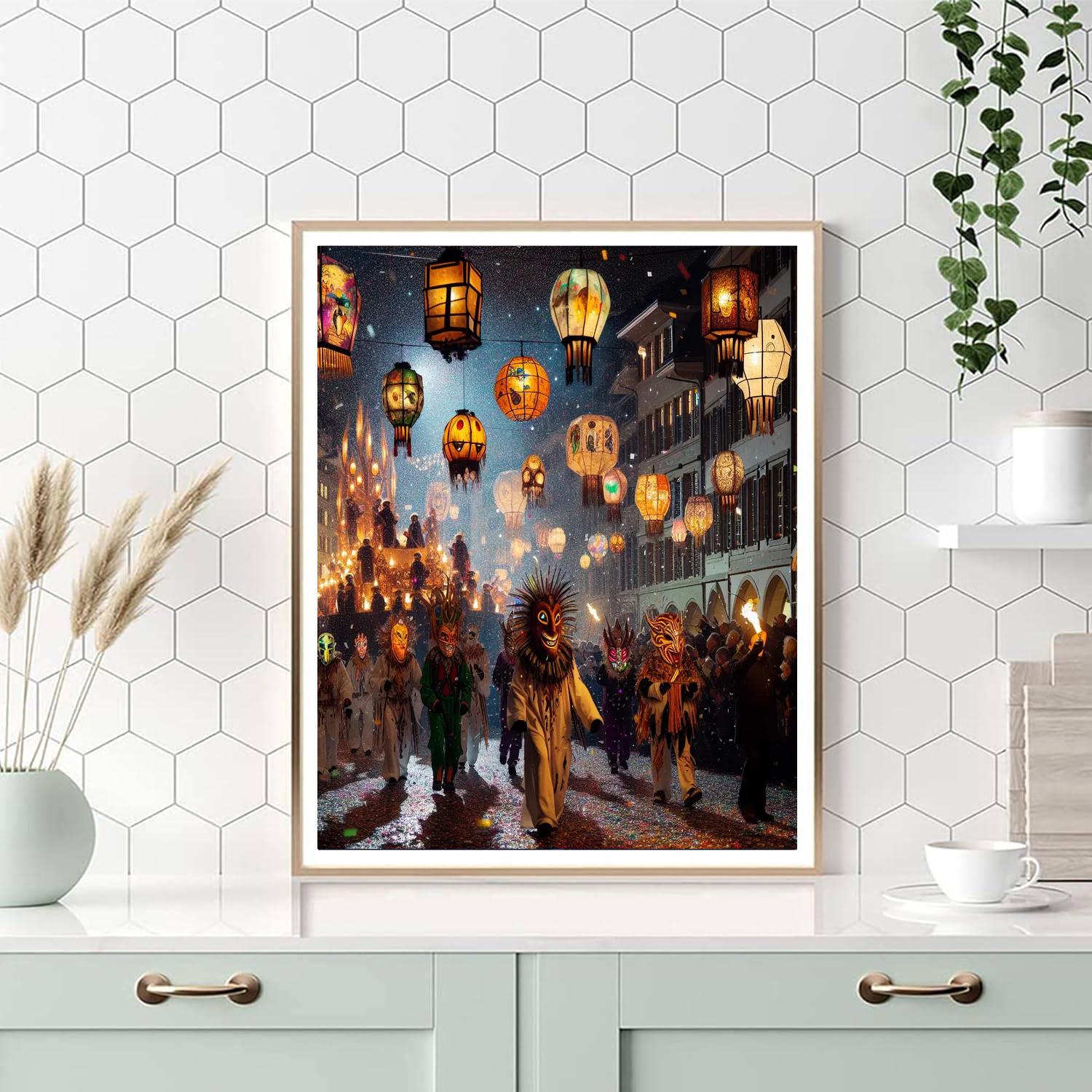 Basel Fasnacht - Basel Number Painting