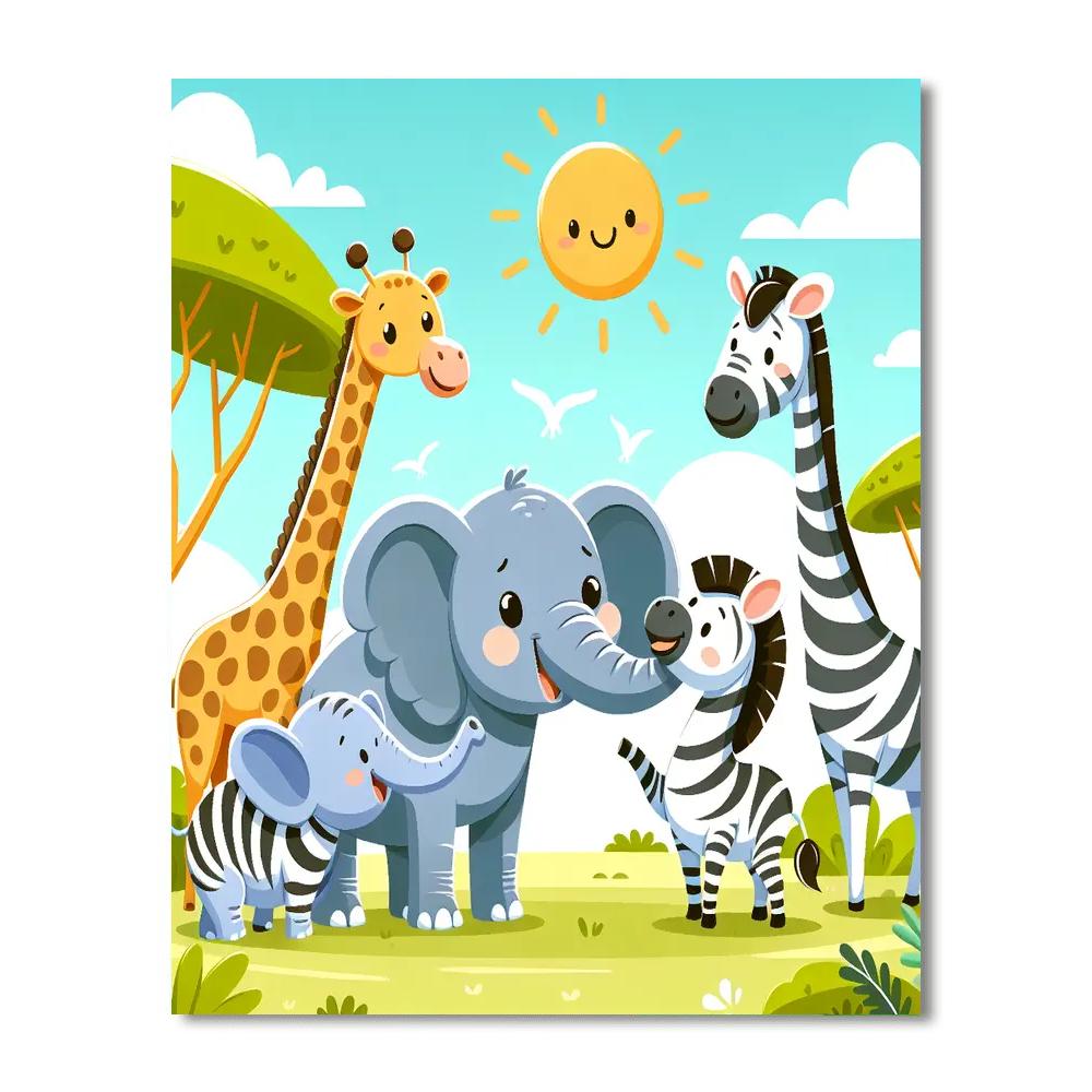 Adventure Safari Quest Painting Number Kit