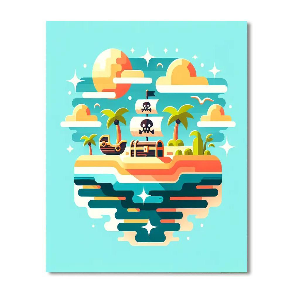 Pirate's Island Adventure Paint By Number