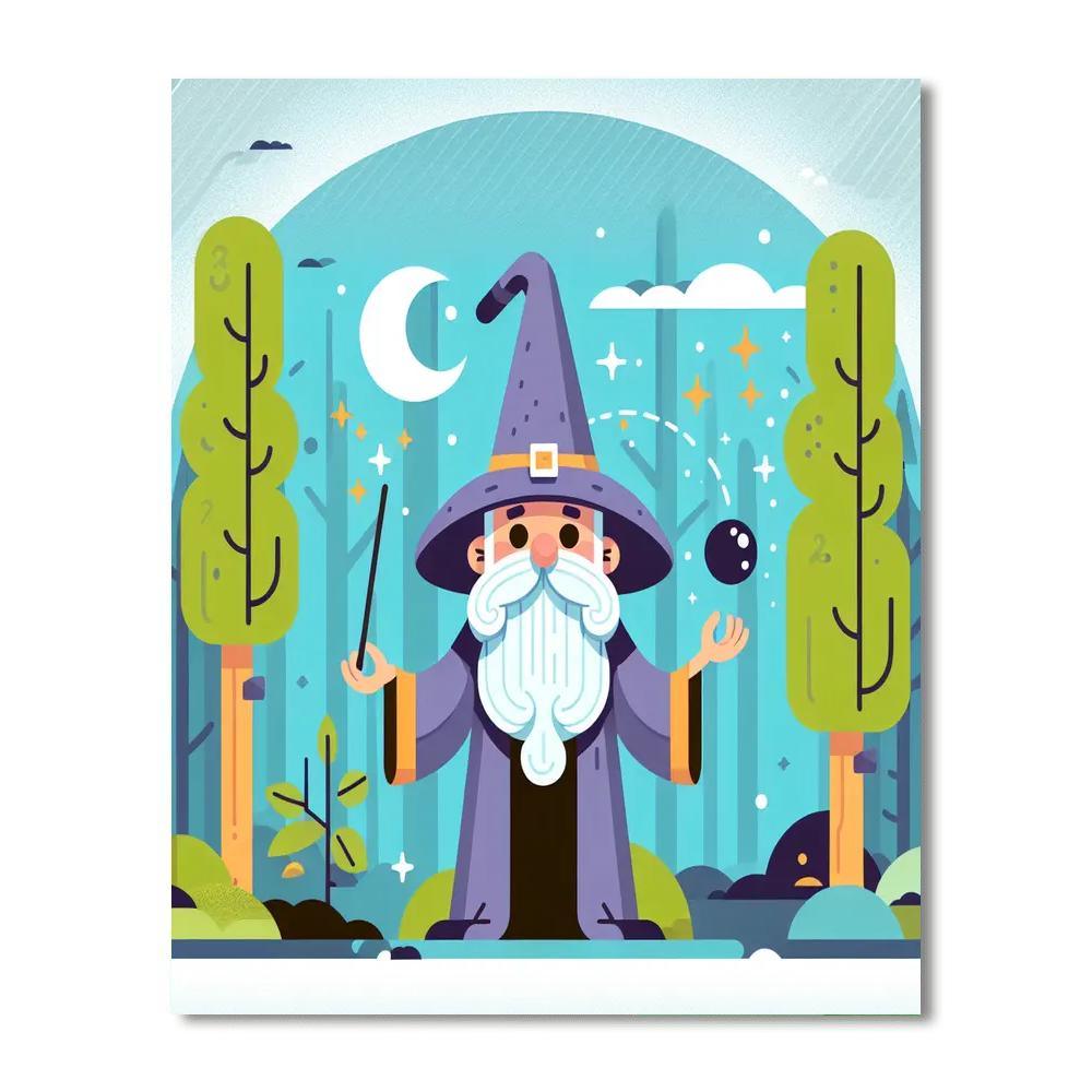 Magical Wizard's Journey Painting By Numbers Kit