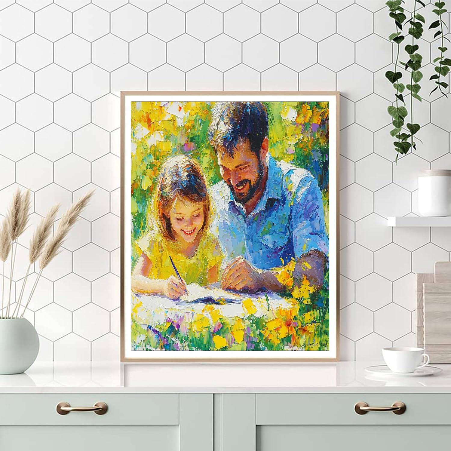 Mom's Loving Hands Paint By Color