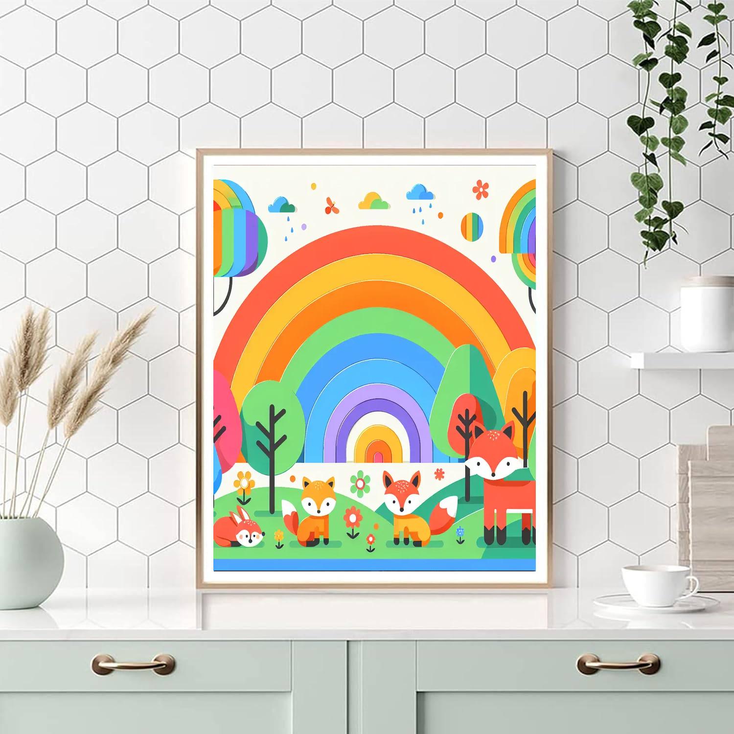 Rainbow Forest Harmony Paint By Numbers