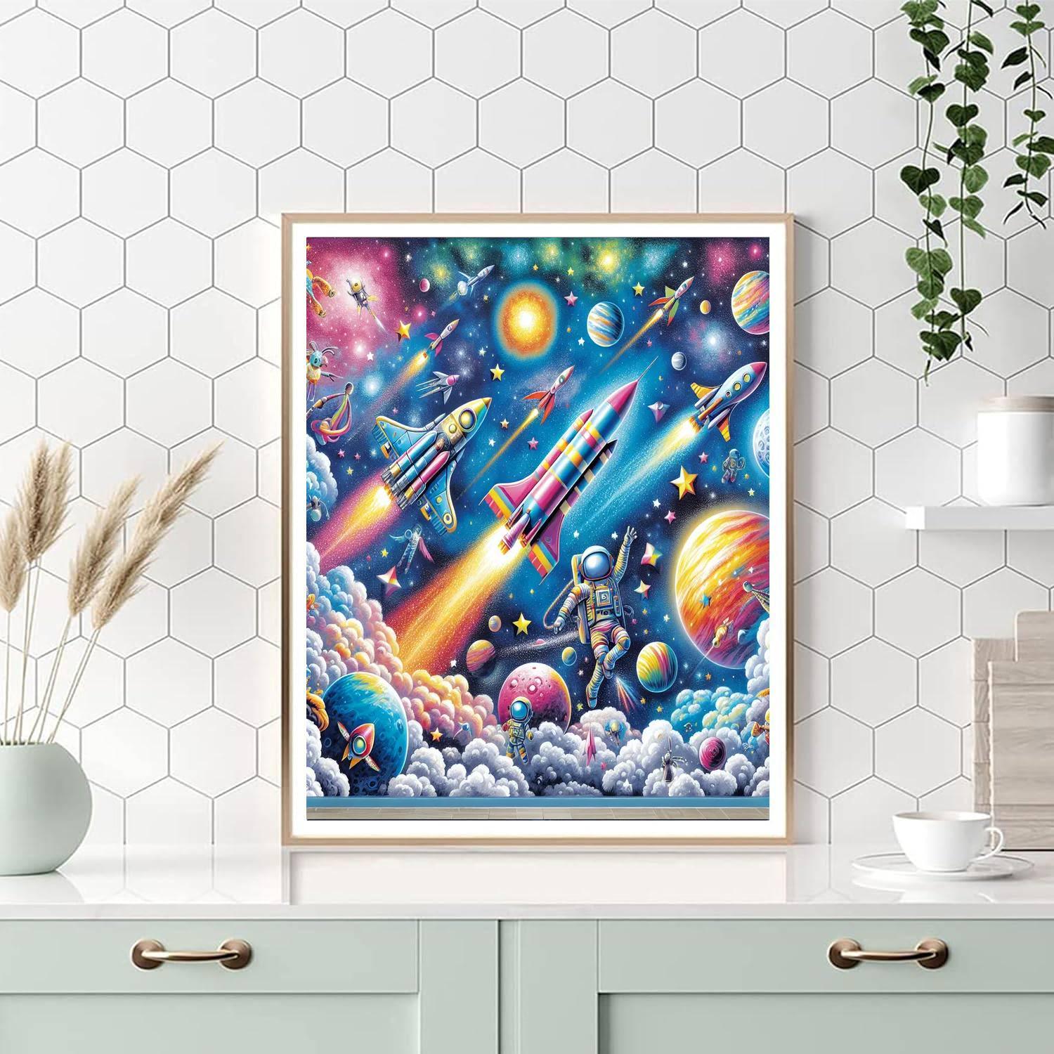 Celestial Space Journey DIY Paint By Numbers