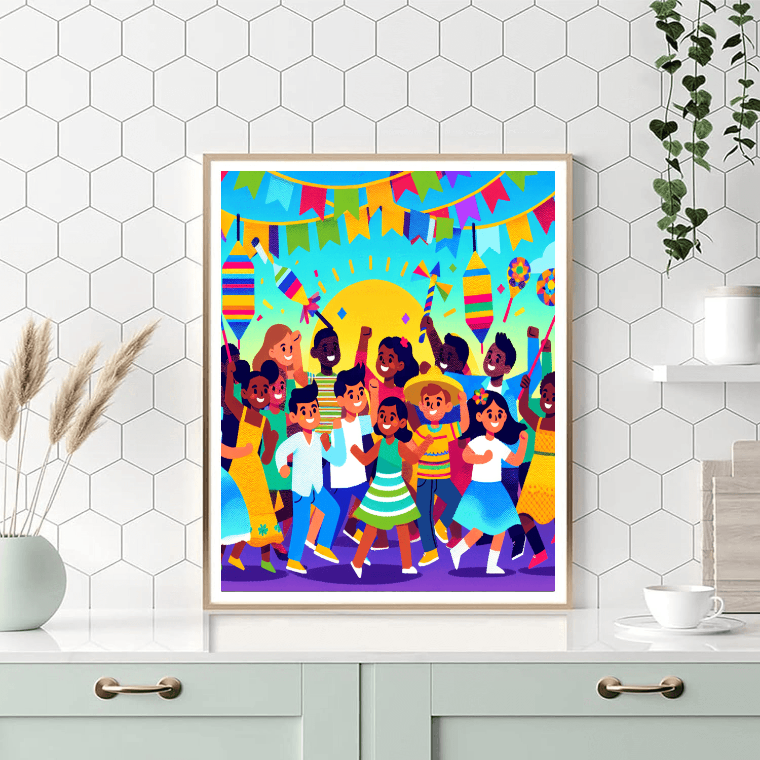 Joyful Fiesta Celebration Painting Number Kit