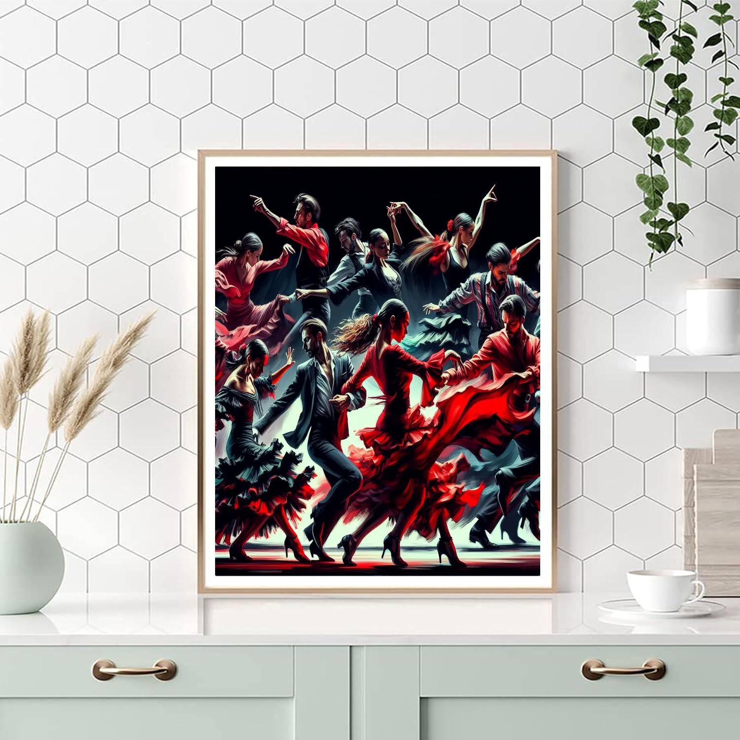 Dancing Flamenco Fiesta Painting By Numbers Kit
