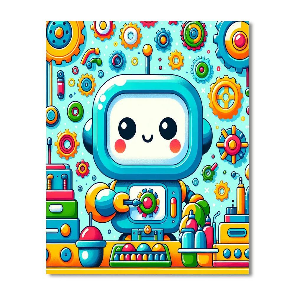 Adventurous Robot Quest Numbered Painting Kits