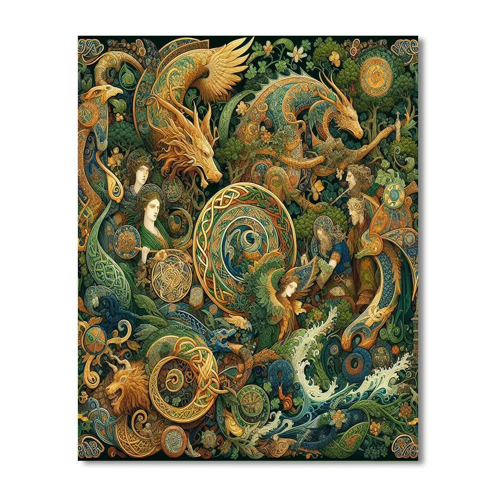 Celtic Mythical Legends Painting Number Kit