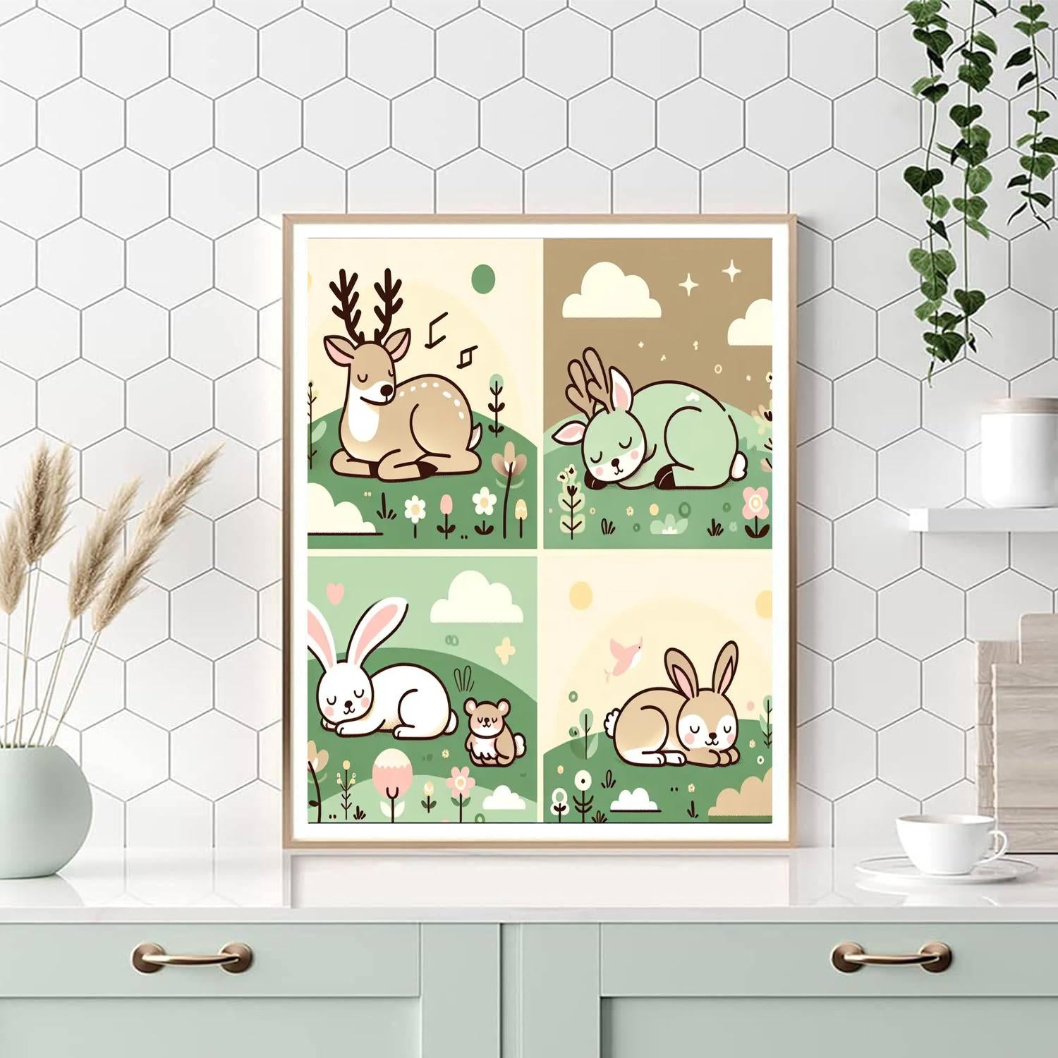 Lazy Meadow Nap Painting By Numbers Kit