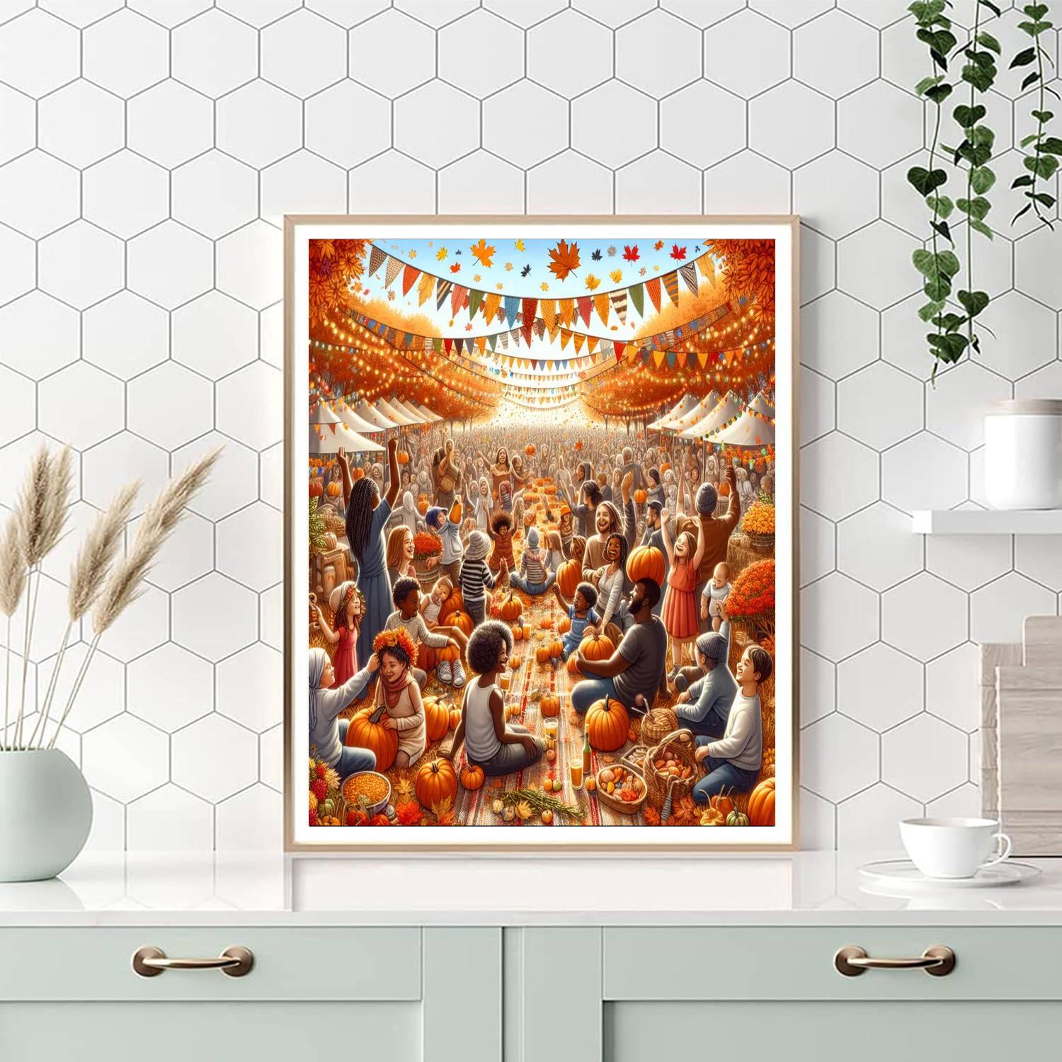 Lively Autumn Festival Paint By Numbers