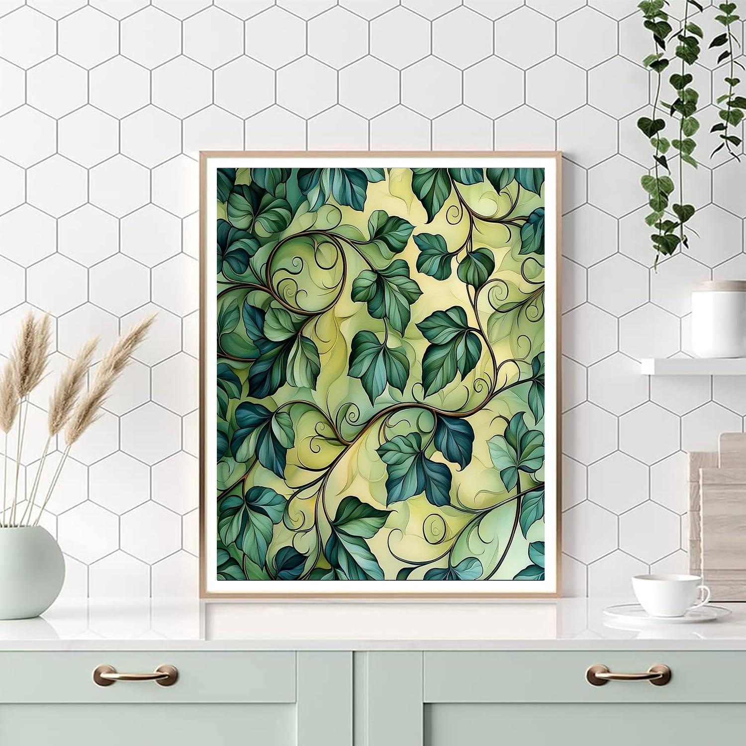 Alphonse Mucha Inspired Verdant Dreamscape  Painting Number Kit