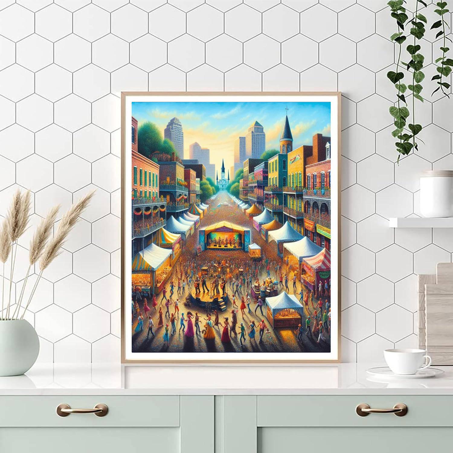 New Orleans Jazz And Heritage Festival - New Orleans Number Painting