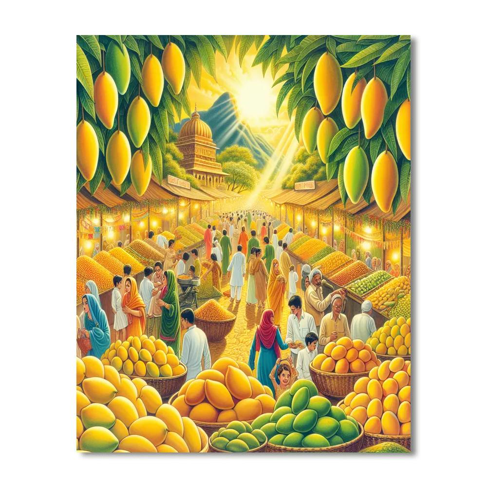Mango Festival - Delhi Painting Number Kit