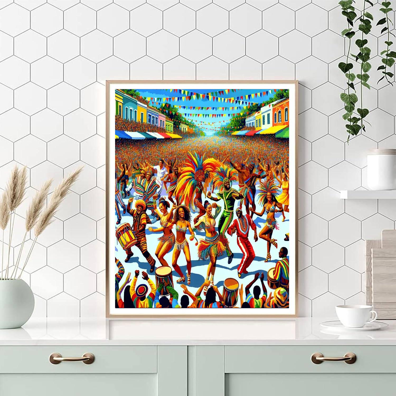 Harajuku Omotesando Genki Matsuri Super Yosakoi DIY Paint By Numbers