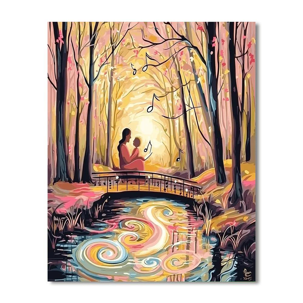 The Comfort Of A Mother's Song Painting Number Kit