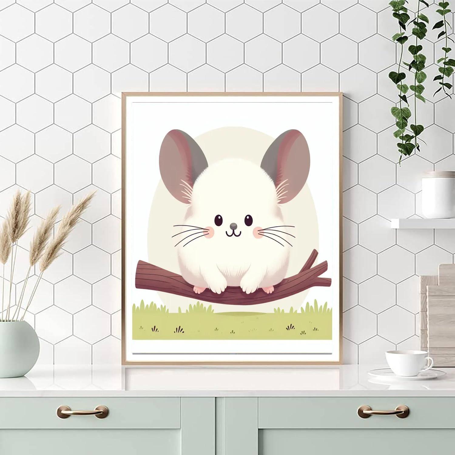 Chirpy Chinchilla Painting By Numbers Kit